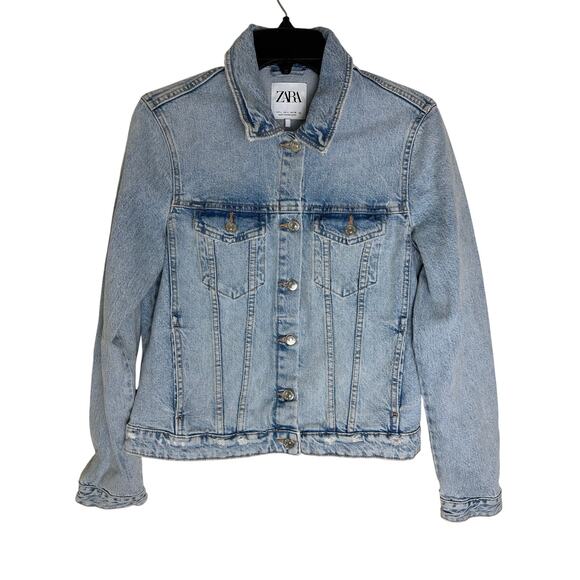 Zara Jackets & Blazers - ZARA blue Jean jacket Size L